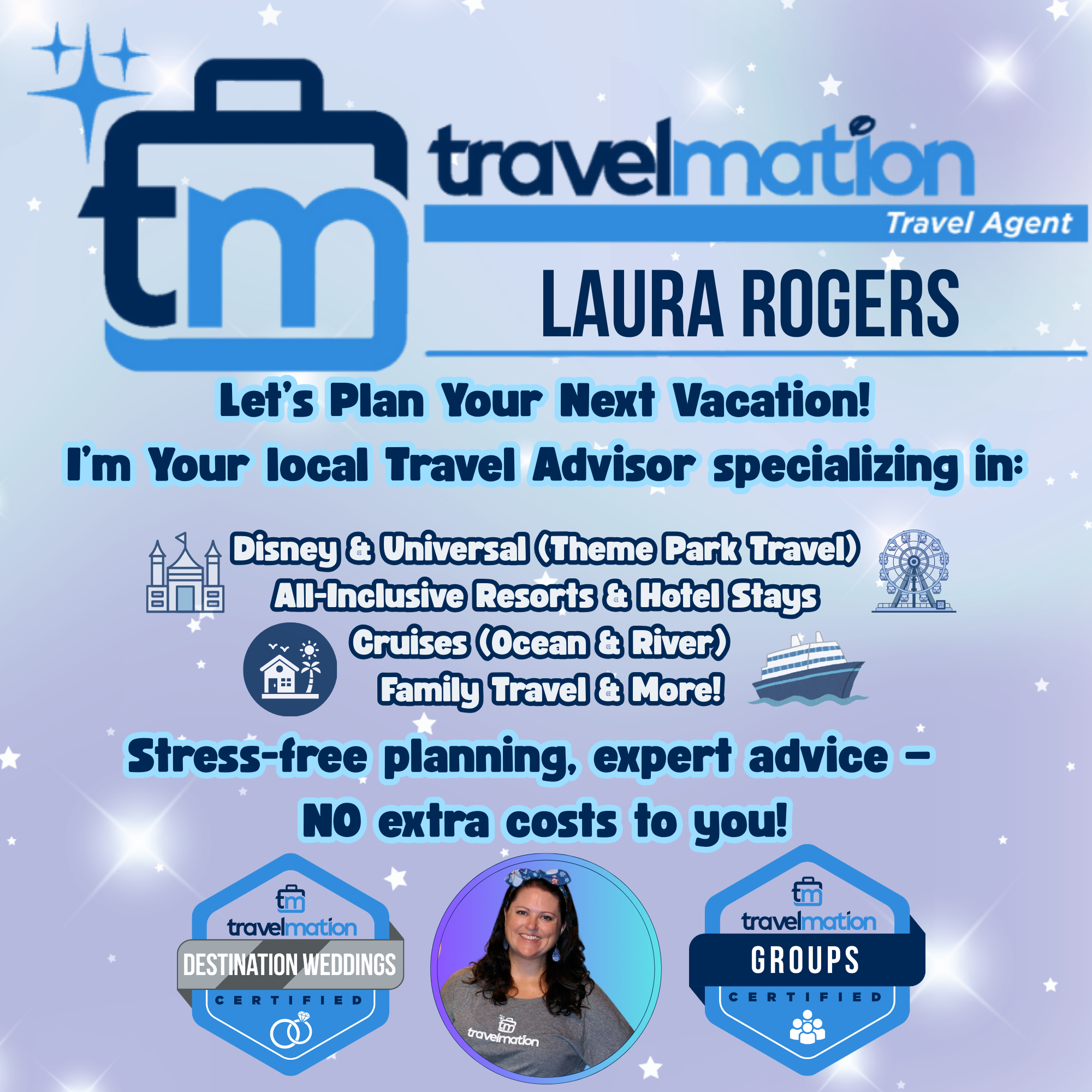 Laura Rogers - Travelmation Square Logo
